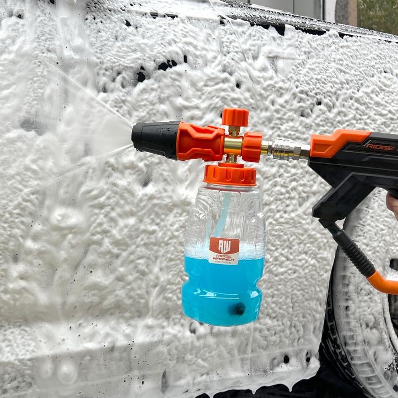 High - Pressure Foam Cannon 4000 PSI with 5 Quick - Connect Nozzles - ShineTrek