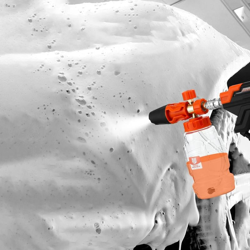 High - Pressure Foam Cannon 4000 PSI with 5 Quick - Connect Nozzles - ShineTrek