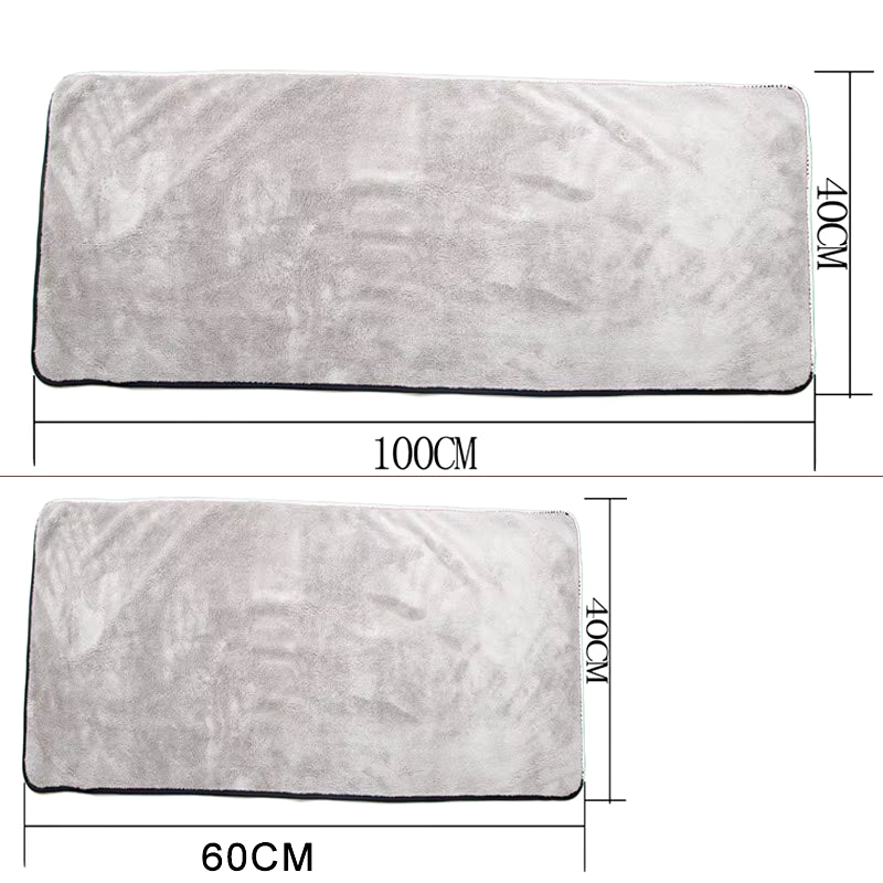 Premium Microfiber Car Drying Towel – Super Absorbent & Fast Dry (100×40 cm / 75×35 cm) - ShineTrek