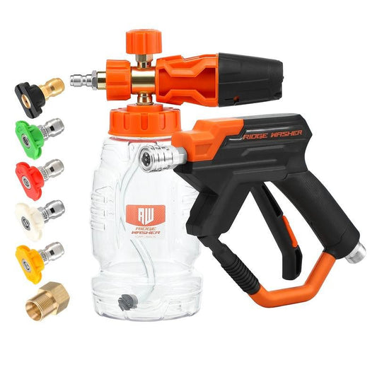 High - Pressure Foam Cannon 4000 PSI with 5 Quick - Connect Nozzles - ShineTrek