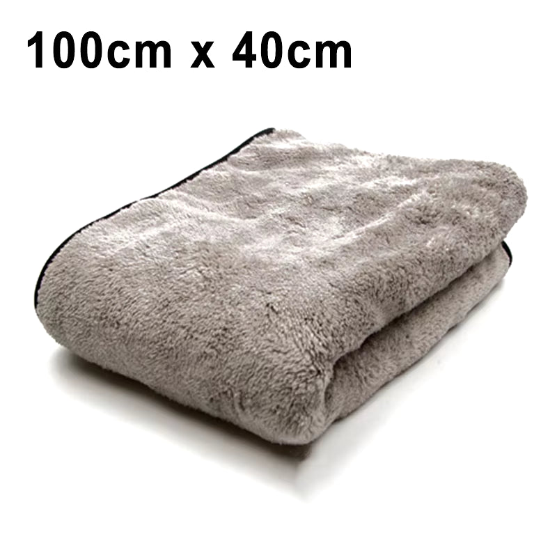 Premium Microfiber Car Drying Towel – Super Absorbent & Fast Dry (100×40 cm / 75×35 cm) - ShineTrek